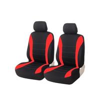 SRQORT para Logan Juego Completo Fundas Asientos Coche Tamaño Universal Compatible con Airbag Lateral Protectores Lavables para Asientos Coche Fundas Asientos(2pcs Rojos)