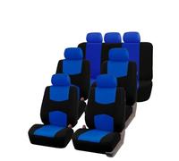 SRQORT para Logan para VAZ 2110 9 Uds Fundas Universales para Asientos De Coche Accesorios Interiores Universales para Las Cuatro Estaciones Fundas Asientos(7 Seats-Blue)