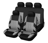 SRQORT para Logan para VAZ 2110 9 Uds Fundas Universales para Asientos De Coche Accesorios Interiores Universales para Las Cuatro Estaciones Fundas Asientos(5 Seats-Grey)