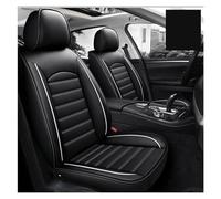 SRQORT para Mazda Todos Los Modelos para Mazda 3 para Axela 2 5 6 8 para Atenza CX-7 CX-3 MX-5 CX-8 CX-30 CX-5 CX-9 CX-4 Funda De Cuero Asiento De Coche Fundas Asientos(Black White)