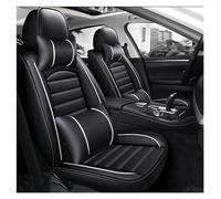 SRQORT para Mazda Todos Los Modelos para Mazda 3 para Axela 2 5 6 8 para Atenza CX-7 CX-3 MX-5 CX-8 CX-30 CX-5 CX-9 CX-4 Funda De Cuero Asiento De Coche Fundas Asientos(Black White Pillow)