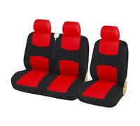 SRQORT para Opel para Vivaro 1 + 2 Fundas De Asiento Cubierta Azul De Asiento De Coche Accesorios Interiores De Camión Transportador De Asiento Furgoneta Fundas Asientos(Rojo)