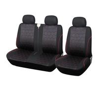 SRQORT para Peugeot para 307 Juego De Fundas De Asiento De Coche De Tela Tipo Sándwich Universal Se Adapta A La Mayoría De Los Accesorios Interiores Fundas Asientos(3 pcs)