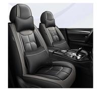 SRQORT para VW para Polo para Golf para Passat CC para Touran para Tiguan para Touareg para Phaeton para T-ROC Cubierta Universal De Asiento De Coche Fundas Asientos(Luxury Black Grey)