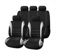 SRQORT Protector De Asientos De Coche para Peugeot para 206 207 301 307 408 308 308S 508 3008 2008 4008 5008 Cubierta De Tela Personalizada Viajes En Coche Fundas Asientos(Gris)