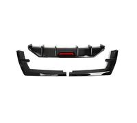 SRQORT Resorte Gas Difusor Parachoques Trasero, Divisor, alerón Barbilla, Tubo Escape para Hyundai para Elantra CN7 2020 2021 2022 Coche Resortes(Black Carbon)