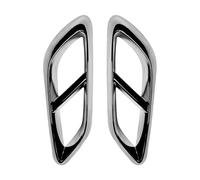 SRQORT Tubo De Escape Marco Decoración Garganta Trasera Coche para Mercedes para Benz E W214 2024+ Pegatinas Cubierta Embellecedora Tubo Escape Coche Plateadas Tubo De Escape del Coche