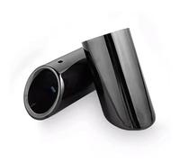 SRQORT Tubo De Escape Silenciador De Escape De Coche De Acero Inoxidable 70mm Cubierta De Punta De Tubo para VW para TIGUAN MK2 para Golf MK6 MK7 Accesorios Tubos Extremo Coche(70mm Black)