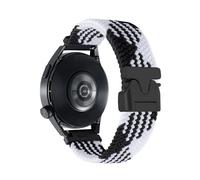 SRRDK Correa de nailon trenzado de 22 mm y 20 mm para pulsera Gamrmin Vivoactive3 4 5 Venu2 HR Plus Sq para correas de reloj Forerunner265/255/245/645/754/735/945/955 Approach S12(Z-black white,20MM)