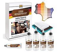 SRS TECHNOLOGY Juego de reparación de cuero profesional de cuero líquido + color de cuero Napa Color adecuado para MB Elimina los rasguños y el desgaste en cuero y piel sintética (Nappa negro)