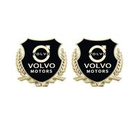 SRSDG Auto Insignia de Metal 3D Emblema para Volvo XC60 I 2008-2013, Guardabarros Lateral Trasero Delantero Trasero Volante Accesorios,A