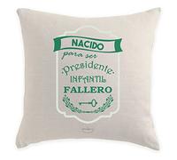 srta borns Cojín Nacido para ser Presidente Infantil fallero