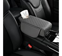 SRTMIRJJ Coche Cuero Cojín Reposabrazos para VW Polo AW Taigo 2018-2023 2024, Cubierta Protectora para Caja Apoyabrazos, Funda para Reposabrazos Consola Central,E