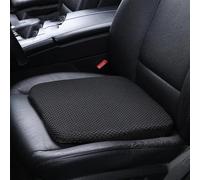 SRTMIRJJ CojíN Asiento Elevador Coche para VW ID3 2021, Cojin Coxis Ortopedico, Elevador Ergonómico Adulto con Espuma Viscoelástica y Correas,Black-10cm