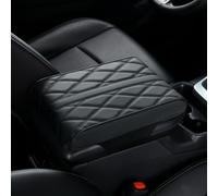 SRTMIRJJ Cojin Reposabrazos Coche para Toyota C-HR 2016-2022, Funda Consola Central Piel Impermeable, Caja Reposabrazos Espuma ViscoeláStica, Accesorios,Black-Large