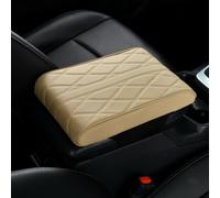 SRTMIRJJ Cojin Reposabrazos Coche para VW Taigo/Nivus/Life/Style/R-Line 2021-2024, Funda Consola Central Piel Impermeable, Caja Reposabrazos Espuma ViscoeláStica, Accesorios,Beige-Small
