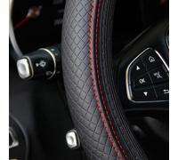 SRTMIRJJ Funda Volante Coche para Ford Transit/Tourneo Custom 2023-2024 2025, Universal Cubierta de Volante Confortable 37-38Cm Decoracion Accesorios Coches Interior,A