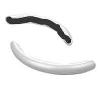 SRTMIRJJ Funda Volante Coche para Toyota Supra Highlander Sienna Urban, Protector Volante Segmentado, Volante Universal Antideslizante, Accesorios Interior, Carbon Fiber Texture-White