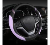 SRTMIRJJ Funda Volante Coche para VW T-Cross 2019-2023, Universal 37-38 cm Funda Volante de Cuero, Suave Antideslizante Accesorios,Purple-PU