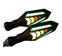 SRTMIRJJ Intermitentes Moto para CBR500R/CB500F/CB500X/CBR650 F/CB650F, 2 Piezas 12 V lndicadora Universales, Mini Luz Señal Giro Impermeable, Luz Estroboscópica Universal,Green