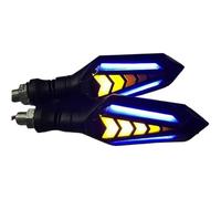 SRTMIRJJ Intermitentes Moto para G 310 GS 2016-2024 G310GS 2023, 2 Piezas 12 V lndicadora Universales, Mini Luz Señal Giro Impermeable, Luz Estroboscópica Universal,Blue