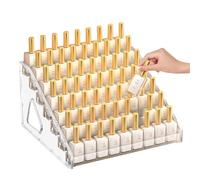 SRTSTR 7 Niveles Organizador de Esmaltes de Uñas, Organizador de Pintauñas Acrílico Transparente Expositor Pintauñas para Mesa, Tocador, Escritorio (31 x 30 x 18,5 cm)
