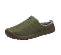 SRTUMEY 2024 - Pantuflas de algodón para hombre, ligeras y cálidas, pantuflas de algodón de animales de Navidad, pantuflas de gamuza con memoria, Ag, 42 1/3 EU