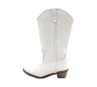 SRTUMEY Botas altas hasta la rodilla para niñas, antideslizantes, de tacón medio, para montar a caballo, White, 31 EU