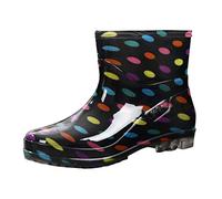 SRTUMEY Botas de agua de tobillo para mujer, para hombre y mujer, zapatos casuales para lluvia, botas de agua al aire libre, zapatos casuales para hombre, botas de lluvia, talla 4.5, camouflage, 38 EU