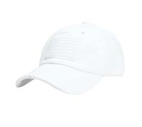 SRTUMEY Gorra de béisbol de tamaño ajustable para correr, entrenamientos y actividades al aire libre, unisex, bandera de Estados Unidos, gorra de béisbol con visera, 1_Blanco, Talla única