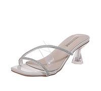 SRTUMEY Hawaiana Mujer Sandalia Copa de con de imitación Sandalias de tacón de mujer de de verano con primavera transparente y sandalias de mujer Sandalias Senderismo Mujer