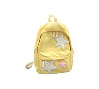 SRTUMEY Mochila elegante Kawaii a la moda, mochila de senderismo, viajes, mochila para niñas, mochilas escolares para mujer, amarillo, Talla única