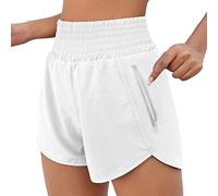 SRTUMEY Womens Running Shorts Workout Elastic Waist Athletic Yoga Pants Sports Pants Headbands for Women Loose Sports Shorts Cycling Shorts Women Casual Shorts