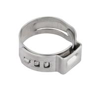 SRTYDCUR 10 anillos de abrazadera de manguera de una sola oreja sin escalones, acero inoxidable 304, 5,3 mm - 15,7 mm(9.2-10.9mm)