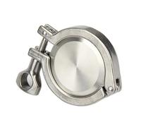 SRTYDCUR Casquillo Tri Clamp de 19/25/32/38/45/51/57/63/76/89/10/2/108/-159 mm de diámetro exterior + Tapa final + Tri Clamp + Junta de silicona(133mmOD145mm)