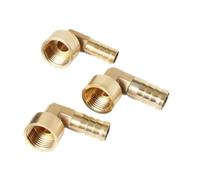 SRTYDCUR Codo De Latón Con Púas For Manguera De 8 A 16 Mm X Rosca Hembra De 1/4", 3/8" Y 1/2", Adaptador For Combustible, Agua Y Cobre.(10mm,1/2")