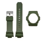 SRTYDCUR Compatible con Casio G-SHOCK GA-150 GA-300 GA-310 GLX-150 Correa de reloj Estuche Banda goma resina especial Pulsera Carcasa protectora Accesorios(Army green)
