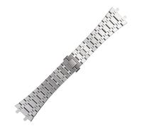SRTYDCUR Compatible con correa de acero inoxidable AP, metal Royal Oak, cadena reloj AP15400 26320 15500, pulsera for hombre 26 m