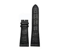SRTYDCUR Correa de cuero 26 mm, 22 y 30 compatible con Franck Muller FM6000H, accesorios for relojes pulsera, correa piel vaca(Black no buckle,22mm)