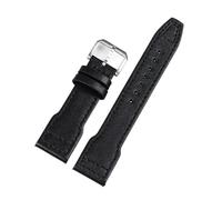 SRTYDCUR Correa de piel vacuno compatible con IWC PILOT Portugal PORTOFINO for el Principito Iw327004 Iw377714(Black type1,20mm)