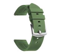 SRTYDCUR Correa de reloj 20 mm y 22 liberación rápida caucho silicona, correa repuesto, compatible con Omega(Army green,20mm)