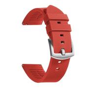 SRTYDCUR Correa de reloj 20 mm y 22 liberación rápida caucho silicona, correa repuesto, compatible con Omega(Red,20mm)