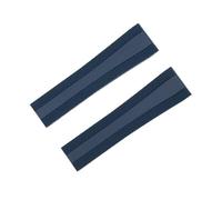 SRTYDCUR Correa de reloj caucho fluorado FKM Soft Nature 22-18 mm y 24-20, compatible con Breitling for Superocean Navitimer Avenger(Blue,NO BUCKLE_24-20MM)