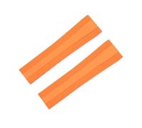 SRTYDCUR Correa de reloj caucho fluorado FKM Soft Nature 22-18 mm y 24-20, compatible con Breitling for Superocean Navitimer Avenger(Orange,GOLD BUCKLE_24-20MM)