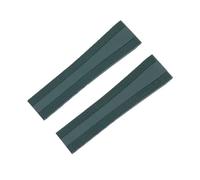 SRTYDCUR Correa de reloj caucho fluorado FKM Soft Nature 22-18 mm y 24-20, compatible con Breitling for Superocean Navitimer Avenger(Dark green,SILVER BUCKLE_22-18MM)