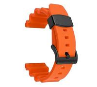 SRTYDCUR Correa de reloj goma 22 mm for Seiko, compatible con Prospex SKX007, Tuna, Sumo, Turtle, anillo metal, for buceo, deportivo, silicona, repuesto(Orange-black buckle)