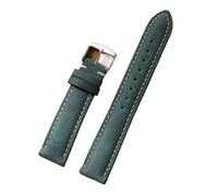SRTYDCUR Correa de reloj liberación rápida for hombre y mujer, correa cuero repuesto, pulseras marrones vintage(Green,20mm)