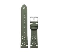 SRTYDCUR Correa de reloj nailon 20 mm y 22, correa tela vela grado universal for buceo, impermeable, cómoda, deportiva, liberación rápida(Green,22mm)