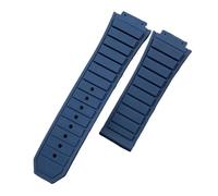 SRTYDCUR Correa de reloj pulsera grande Nature 29 x 19 mm, compatible con la serie King Power, resistente al agua, accesorio for hombre(Blue,Black Buckle)