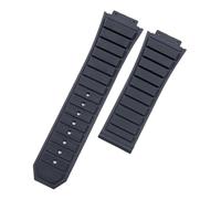 SRTYDCUR Correa de reloj pulsera grande Nature 29 x 19 mm, compatible con la serie King Power, resistente al agua, accesorio for hombre(Black,Gold Buckle)